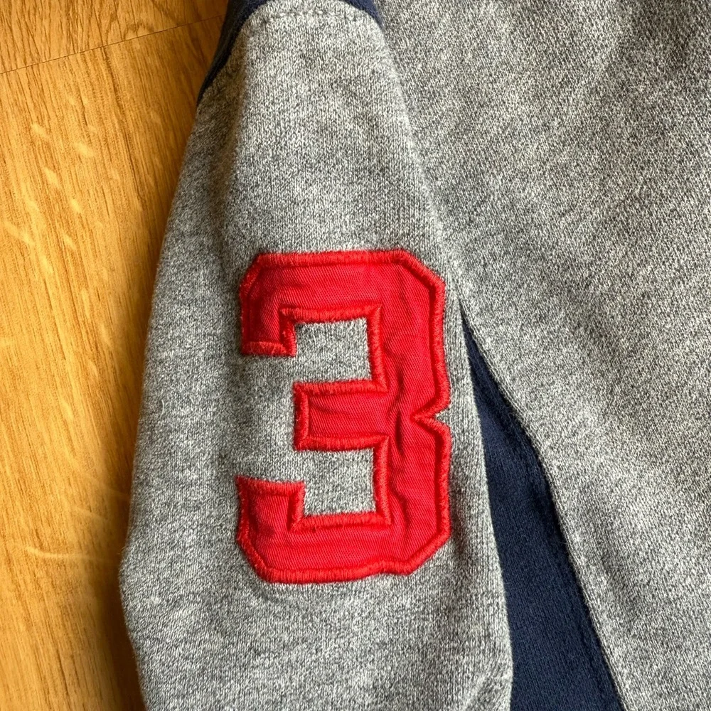 EUC Ralph Lauren Boy Sweatshirt-Full Zip Hoodie, Gray, Blue and Red